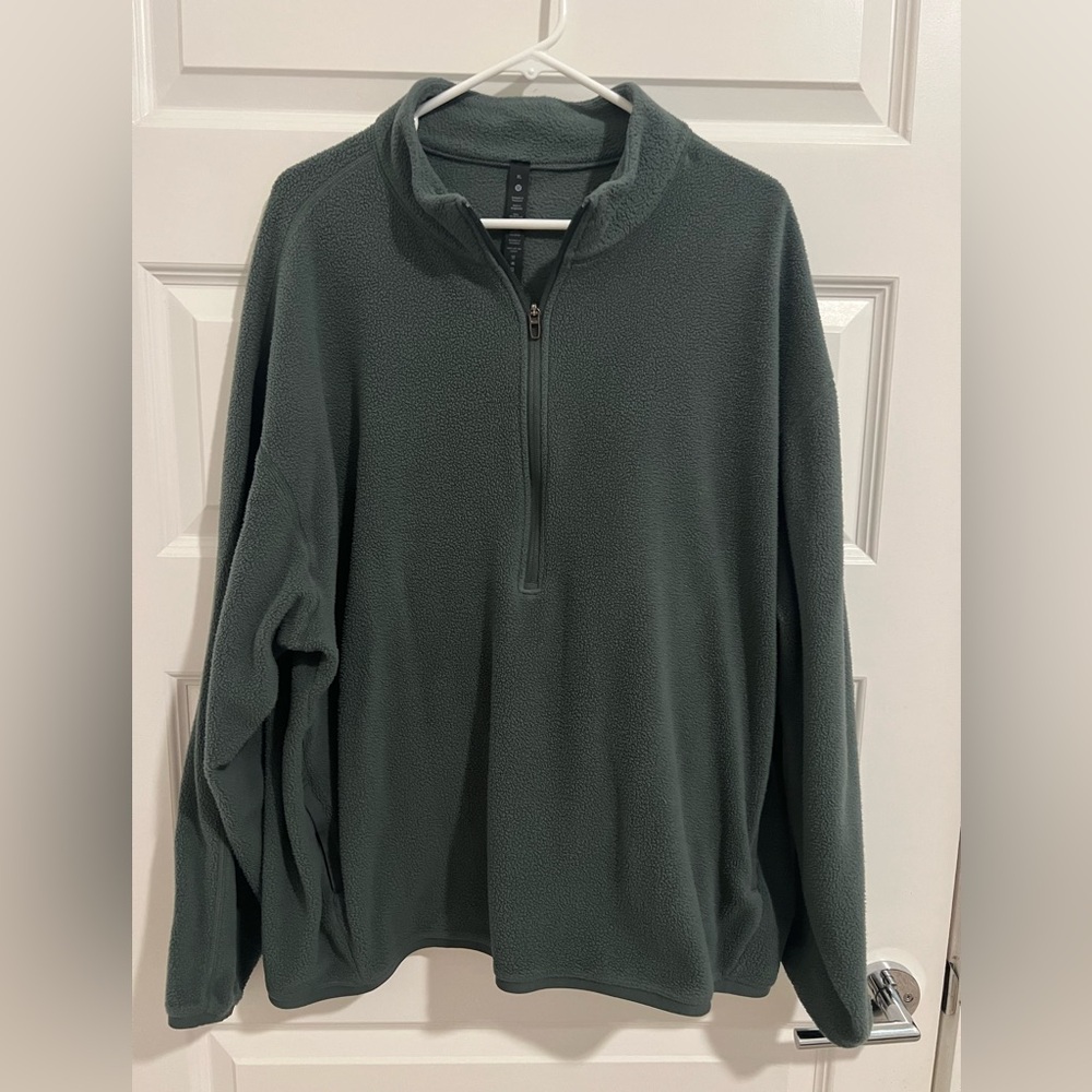 Lululemon Men’s Fleece Zip Up XL Green